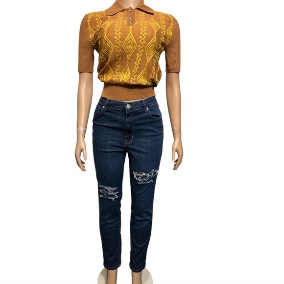 BDG Jeans TWIG High Rise Distressed Ripped Stretch Denim Skinny Size 31 - Picture 5 of 13